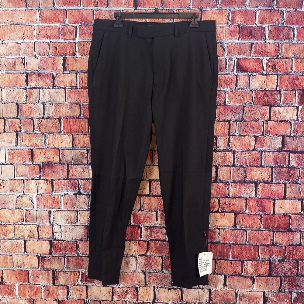 ASOS DESIGN tapered smart trousers in black